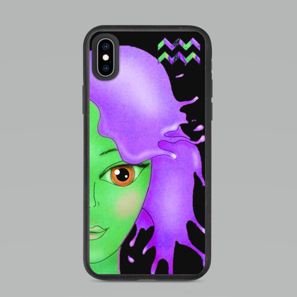 Biodegradable iPhone 11, 10, 8, 7 Cases for Aquarians. iPhone 12 Case for Aquarians. Cool Birthday Gift. . WickedYo.